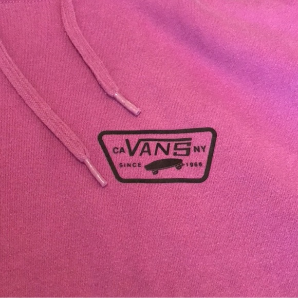EUC Fuschia Vans Sweatshirt/Hoodie, Size Large - Picture 9 of 9